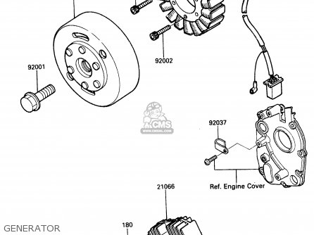 GENERATOR - ZX500A1 1985 EUROPE NR / KPH