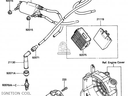IGNITION COIL - ZX500A1 1985 EUROPE NR / KPH