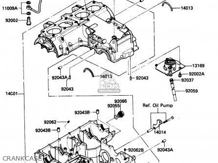 CRANKCASE - ZX500A1 1985 EUROPE NR / KPH