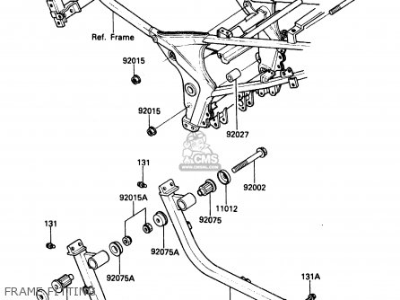 FRAME FITTING - ZX500A1 1985 EUROPE NR / KPH