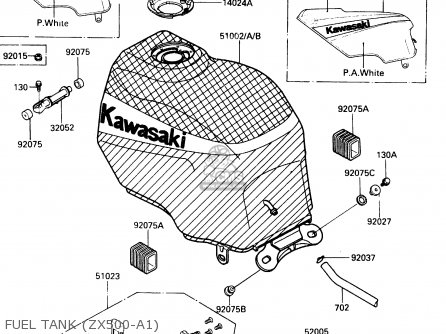 FUEL TANK (ZX500-A1) - ZX500A1 1985 EUROPE NR / KPH