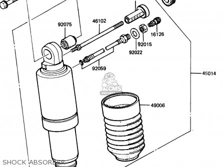 SHOCK ABSORBER - ZX500A1 1985 EUROPE NR / KPH
