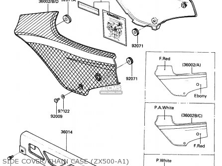 SIDE COVER/CHAIN CASE (ZX500-A1) - ZX500A1 1985 EUROPE NR / KPH