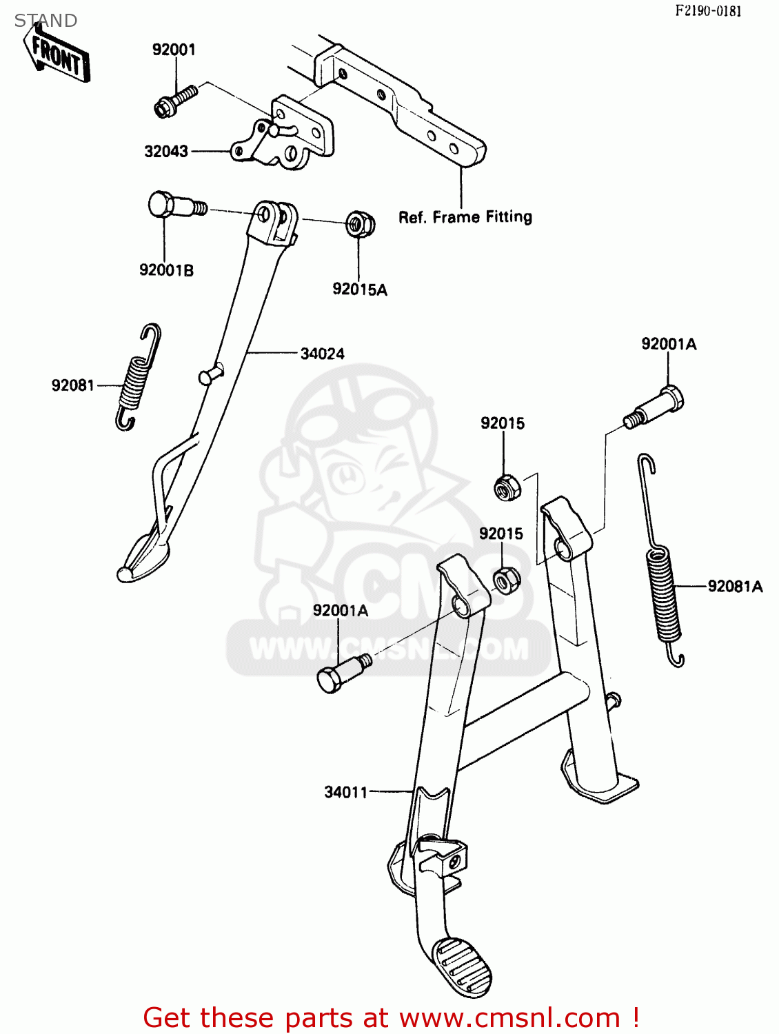 STAND ZX500A2 1986 EUROPE NR / KPH