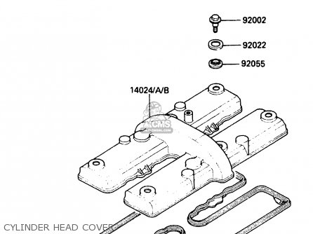 CYLINDER HEAD COVER - ZX500A2 1986 EUROPE NR / KPH