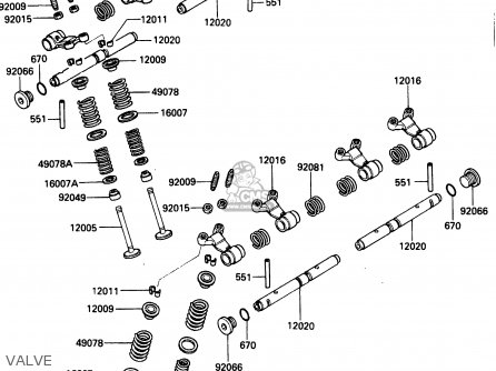 VALVE - ZX500A2 1986 EUROPE NR / KPH
