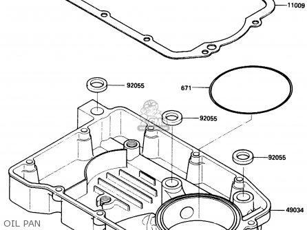 OIL PAN - ZX500A2 1986 EUROPE NR / KPH