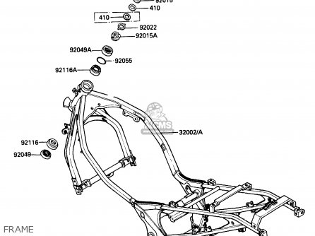 FRAME - ZX500A2 1986 EUROPE NR / KPH