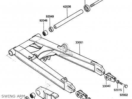 SWING ARM - ZX500A2 1986 EUROPE NR / KPH