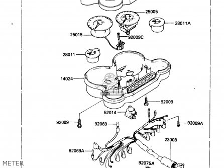 METER - ZX500A2 1986 EUROPE NR / KPH