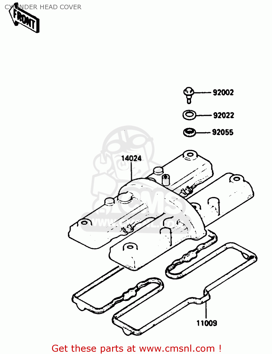 CYLINDER HEAD COVER ZX500A3 1987 NORWAY AR / KPH