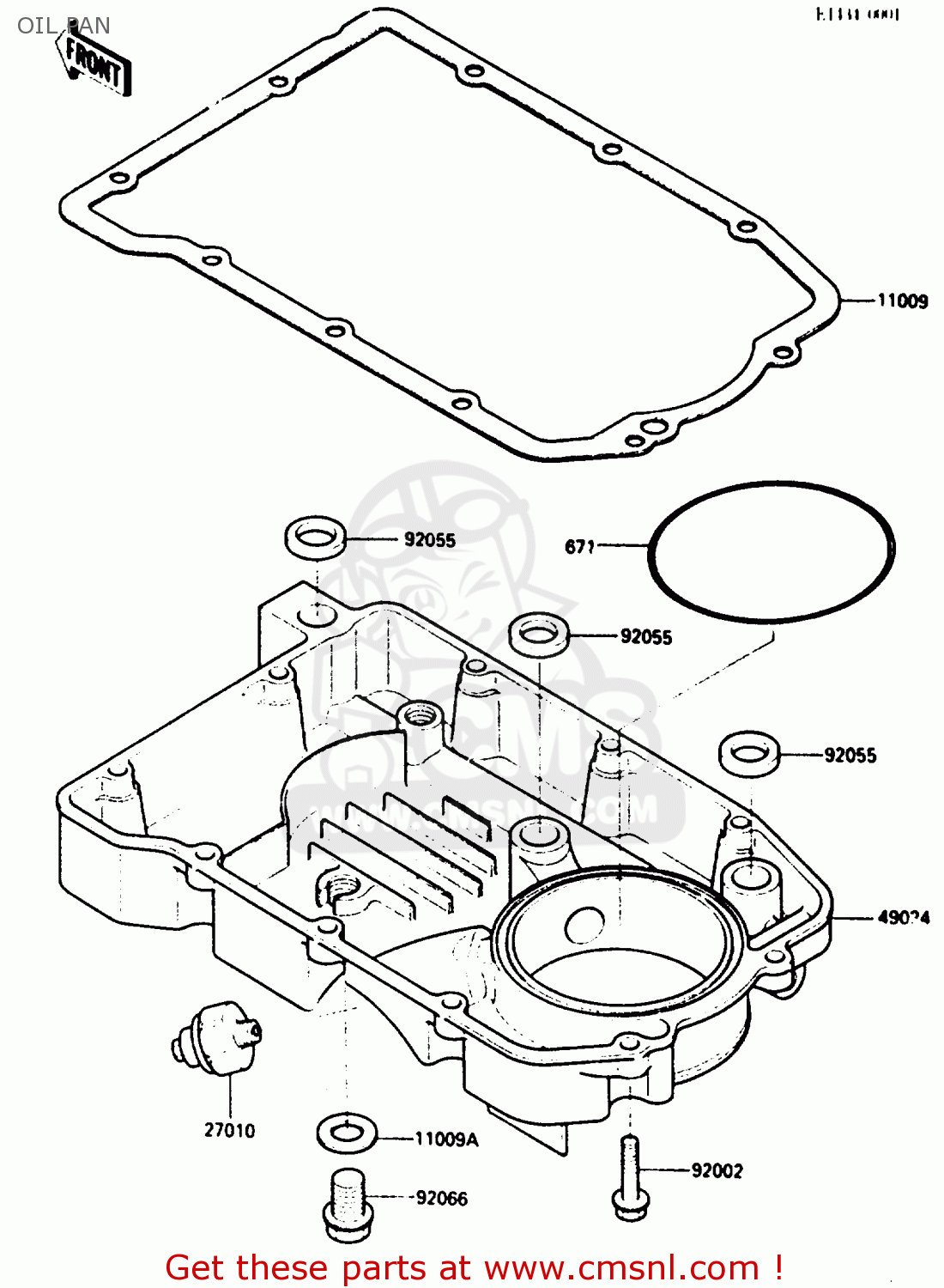 OIL PAN ZX500A3 1987 NORWAY AR / KPH