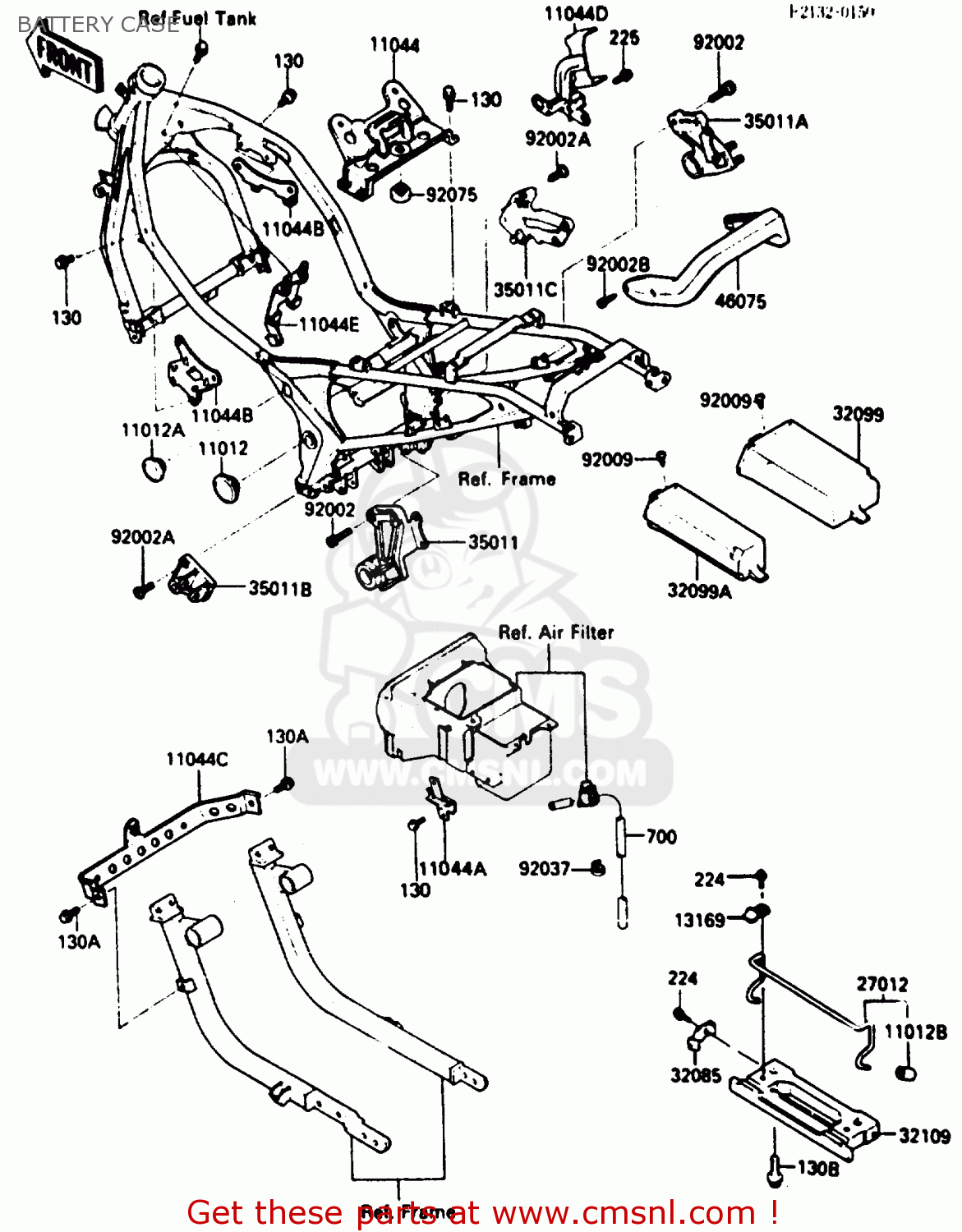 BATTERY CASE ZX500A3 1987 NORWAY AR / KPH