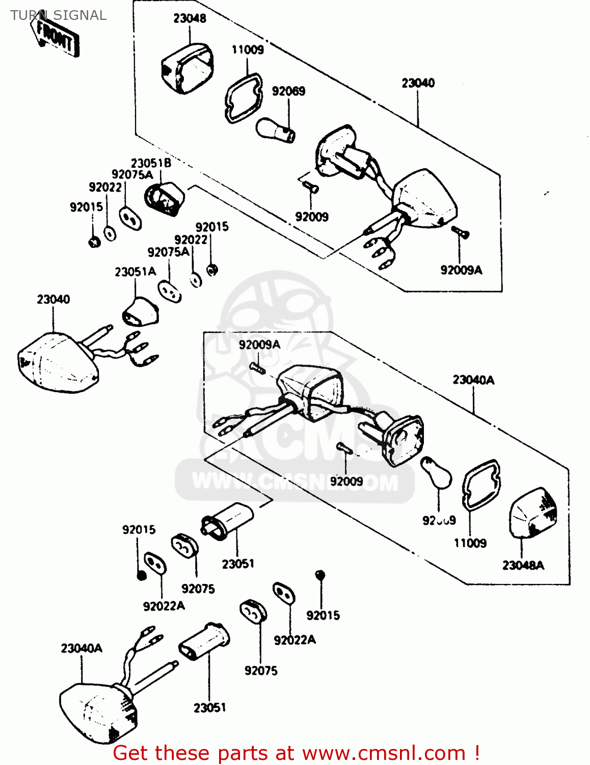 TURN SIGNAL ZX500A3 1987 NORWAY AR / KPH