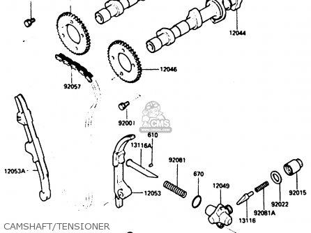 CAMSHAFT/TENSIONER - ZX500A3 1987 NORWAY AR / KPH