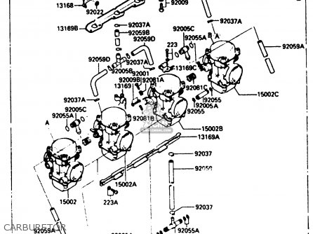 CARBURETOR - ZX500A3 1987 NORWAY AR / KPH