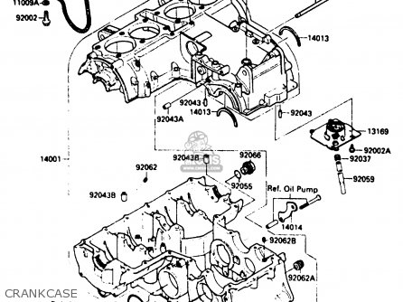 CRANKCASE - ZX500A3 1987 NORWAY AR / KPH