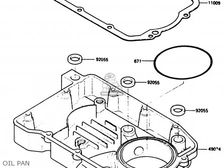 OIL PAN - ZX500A3 1987 NORWAY AR / KPH