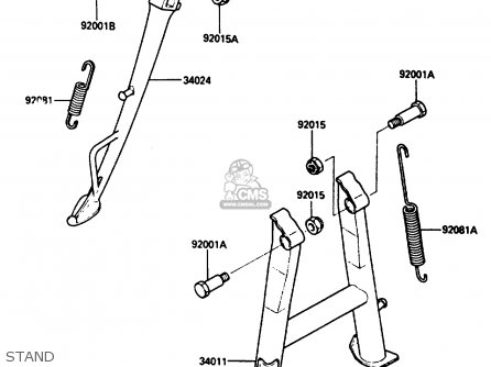 STAND - ZX500A3 1987 NORWAY AR / KPH