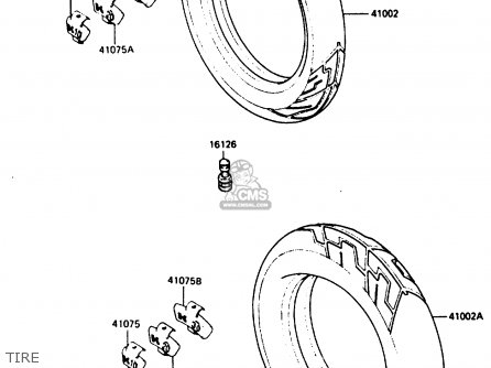 TIRE - ZX500A3 1987 NORWAY AR / KPH