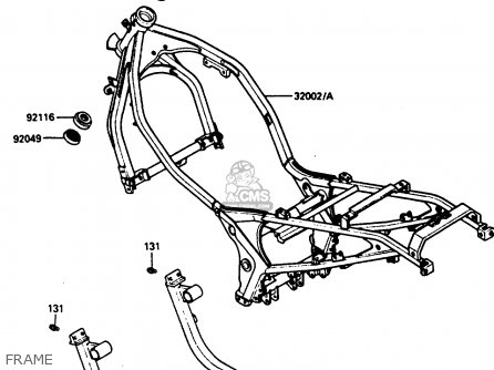 FRAME - ZX500A3 1987 NORWAY AR / KPH