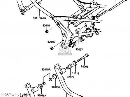 FRAME FITTING - ZX500A3 1987 NORWAY AR / KPH