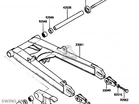 SWING ARM - ZX500A3 1987 NORWAY AR / KPH