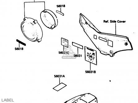 LABEL - ZX500A3 1987 NORWAY AR / KPH