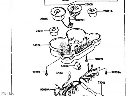 METER - ZX500A3 1987 NORWAY AR / KPH