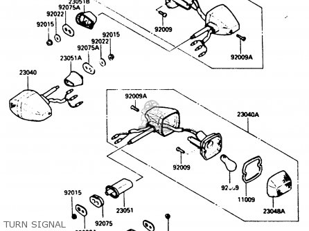 TURN SIGNAL - ZX500A3 1987 NORWAY AR / KPH