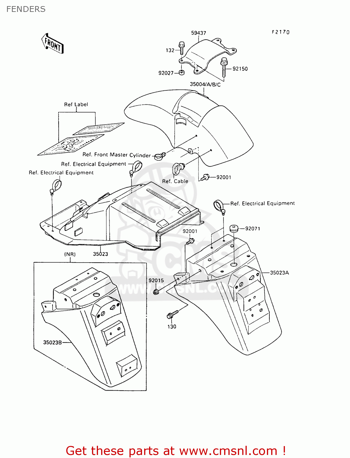 FENDERS ZX500B1 GPX500R 1988 AUSTRIA NR
