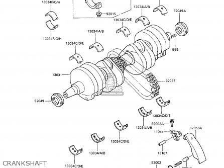 CRANKSHAFT - ZX500B1 GPX500R 1988 AUSTRIA NR