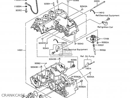 CRANKCASE - ZX500B1 GPX500R 1988 AUSTRIA NR