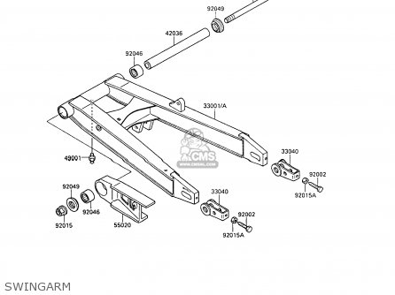 SWINGARM - ZX500B1 GPX500R 1988 AUSTRIA NR
