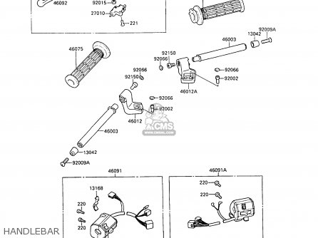 HANDLEBAR - ZX500B1 GPX500R 1988 AUSTRIA NR