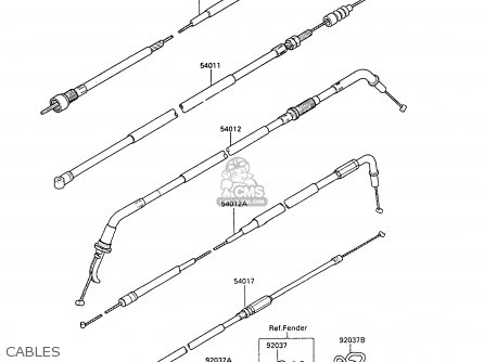 CABLES - ZX500B1 GPX500R 1988 AUSTRIA NR