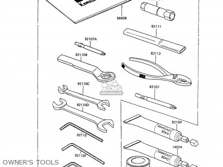 OWNER'S TOOLS - ZX500B1 GPX500R 1988 AUSTRIA NR
