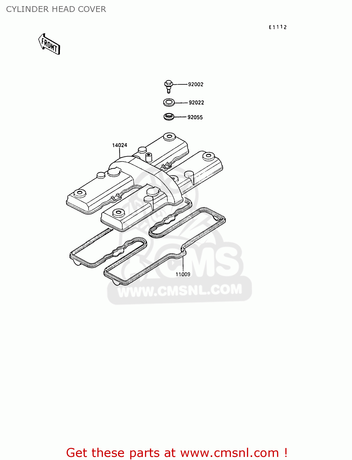 CYLINDER HEAD COVER ZX500B2 GPX500R 1989 AUSTRIA NR