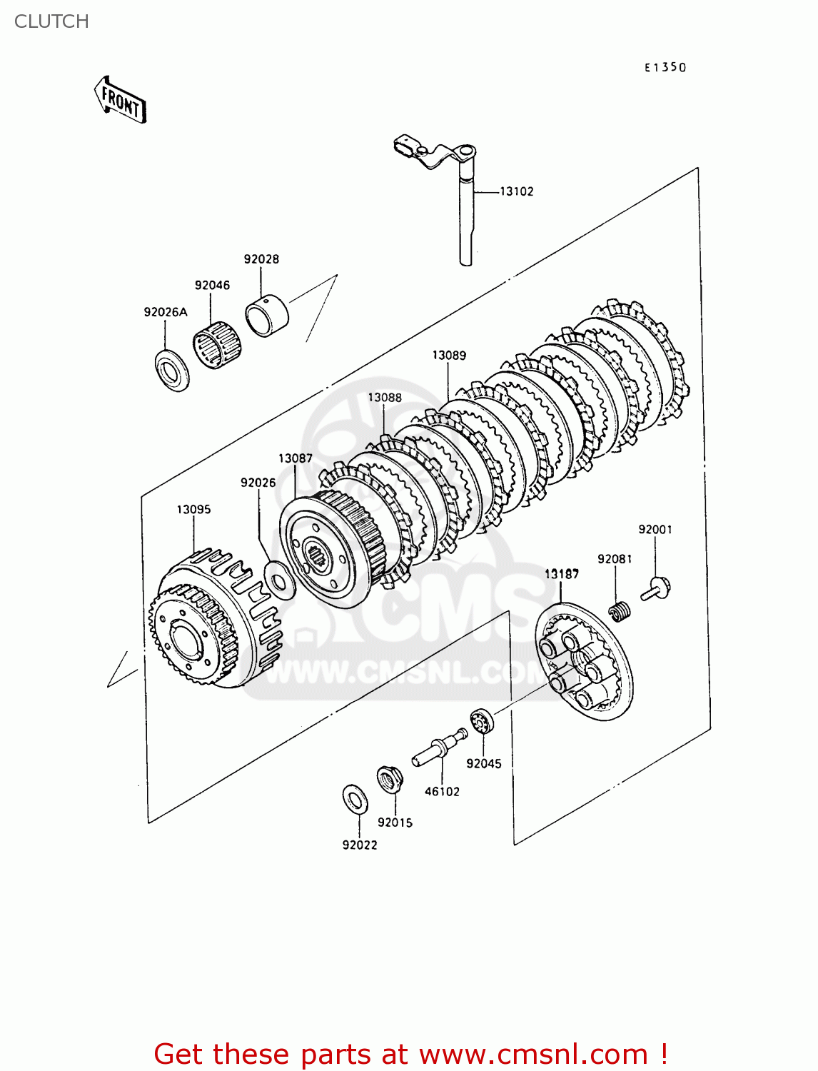 CLUTCH ZX500B2 GPX500R 1989 AUSTRIA NR