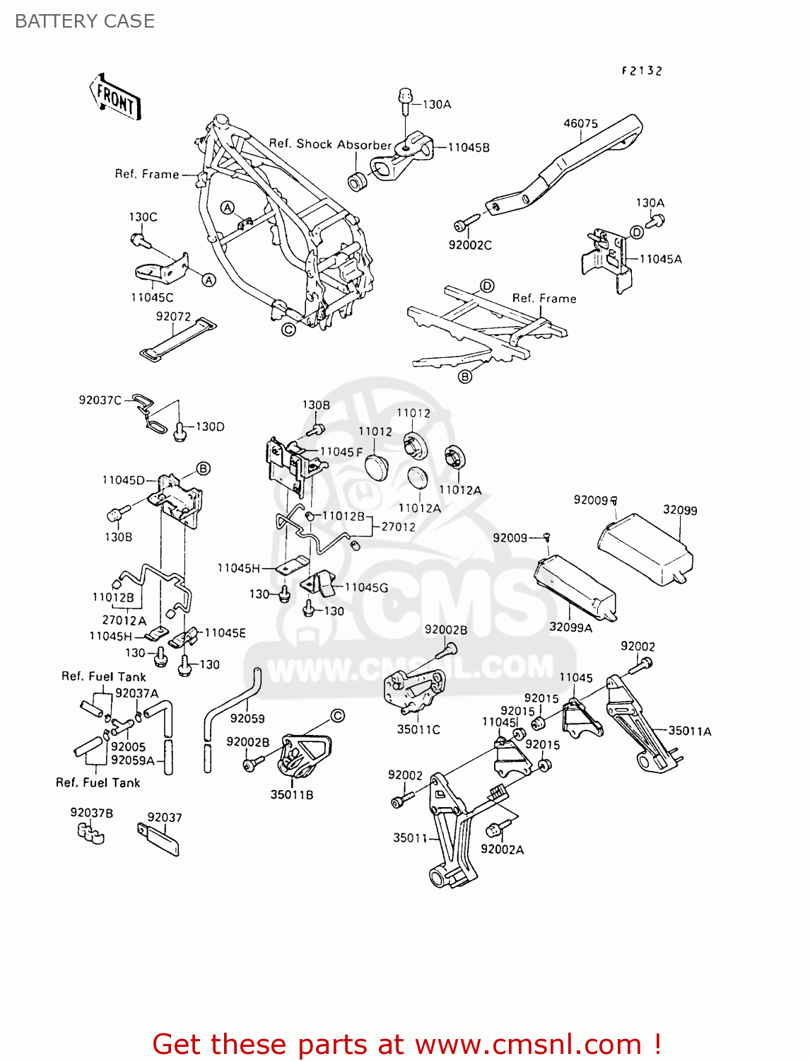BATTERY CASE ZX500B2 GPX500R 1989 AUSTRIA NR