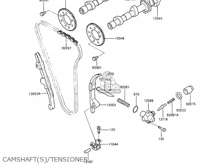 CAMSHAFT(S)/TENSIONER - ZX500B2 GPX500R 1989 AUSTRIA NR