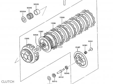 CLUTCH - ZX500B2 GPX500R 1989 AUSTRIA NR
