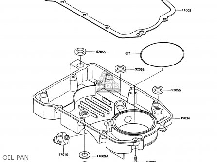 OIL PAN - ZX500B2 GPX500R 1989 AUSTRIA NR