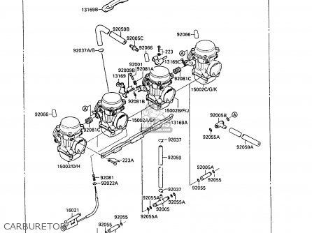 CARBURETOR - ZX500B2 GPX500R 1989 AUSTRIA NR