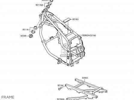 FRAME - ZX500B2 GPX500R 1989 AUSTRIA NR