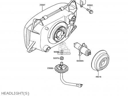 HEADLIGHT(S) - ZX500B2 GPX500R 1989 AUSTRIA NR