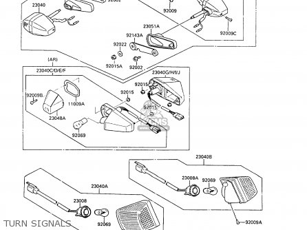 TURN SIGNALS - ZX500B2 GPX500R 1989 AUSTRIA NR