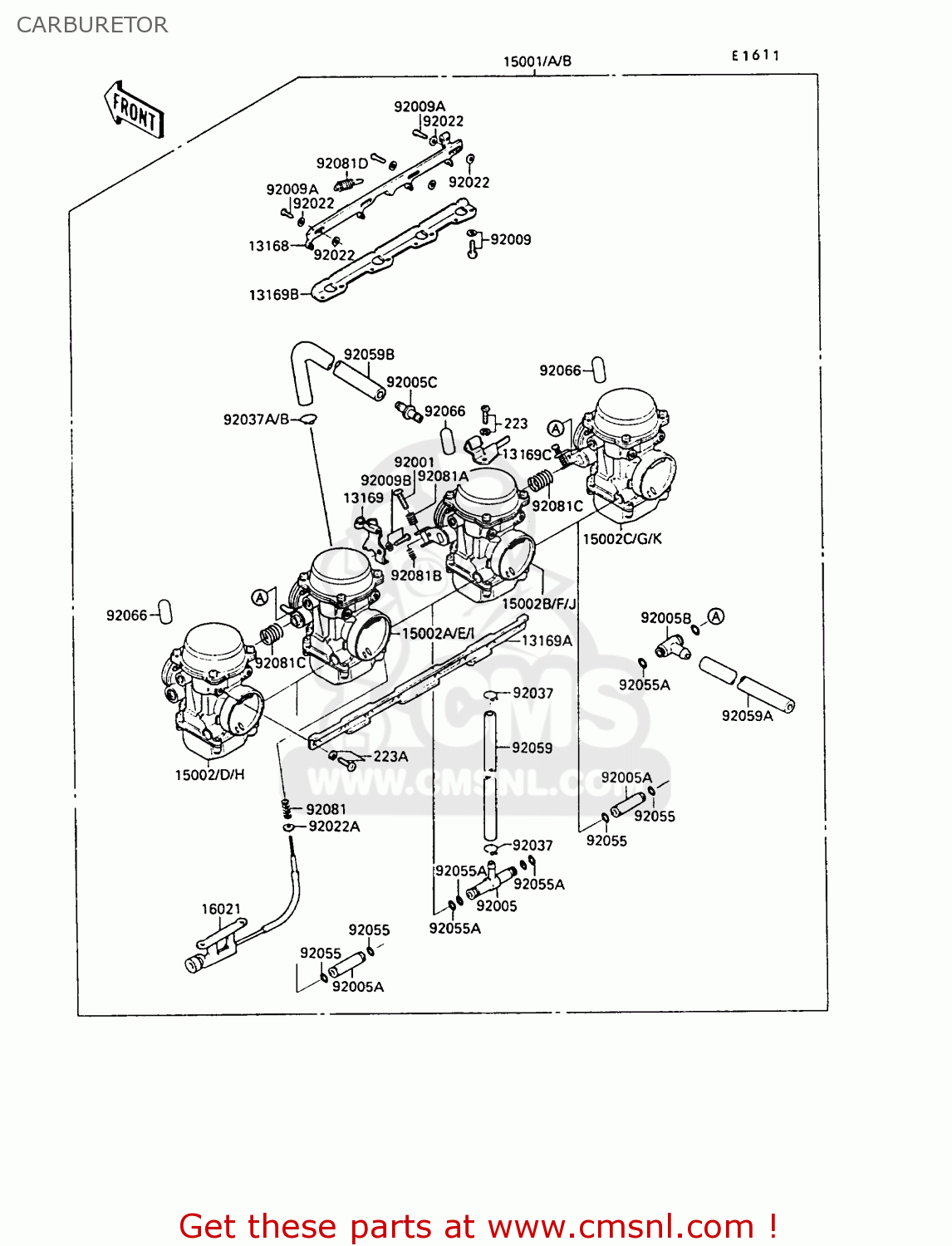 CARBURETOR ZX500B3 GPX500R 1990 AUSTRIA