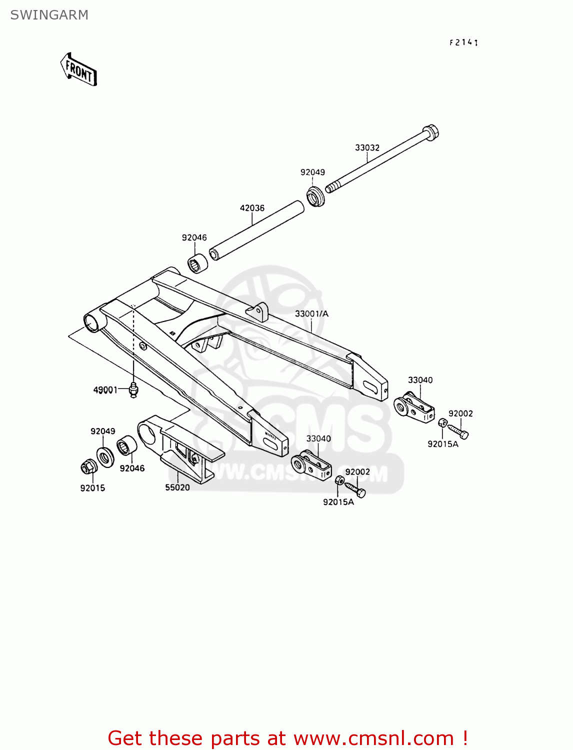SWINGARM ZX500B3 GPX500R 1990 AUSTRIA