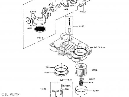 OIL PUMP - ZX500B3 GPX500R 1990 AUSTRIA